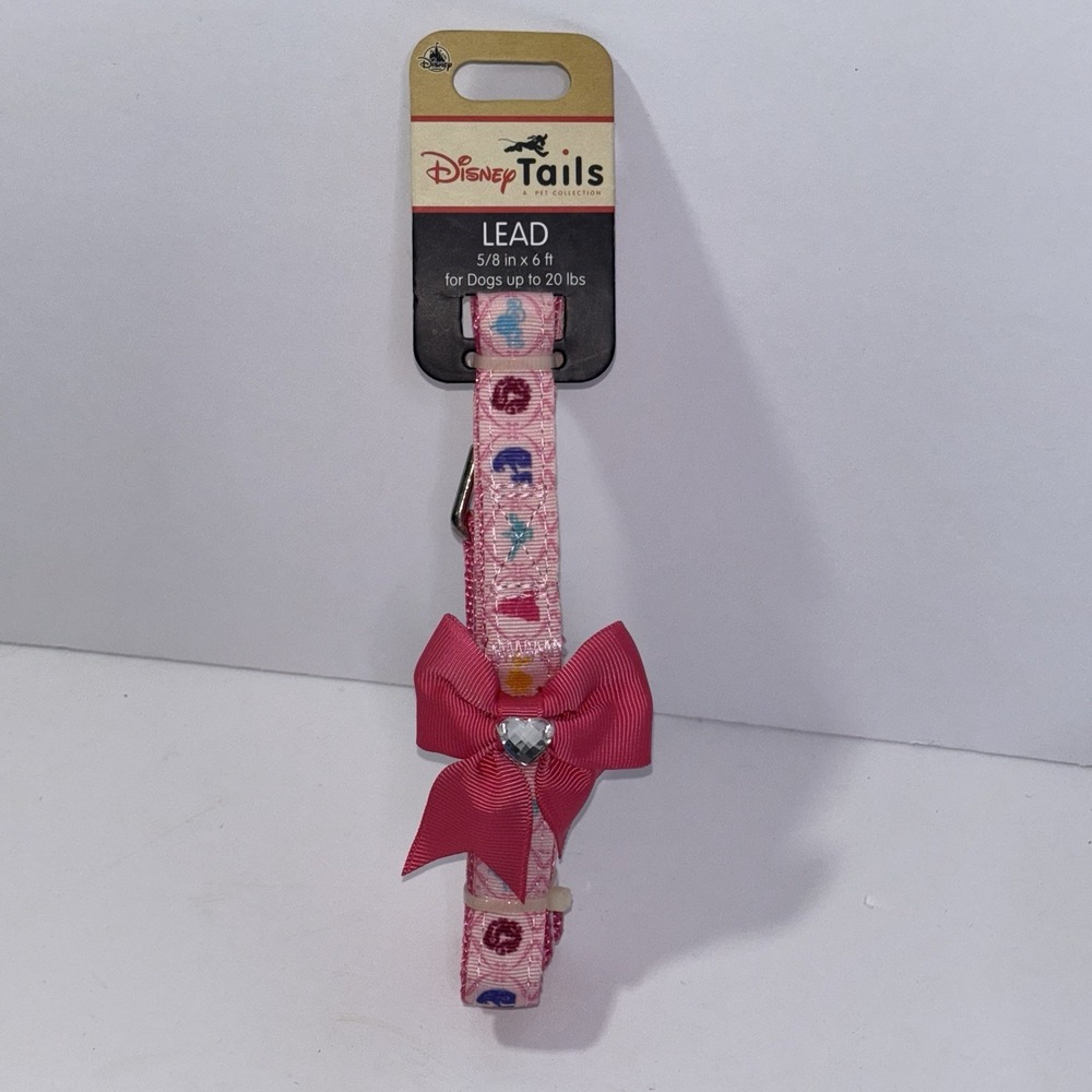 Disney Tails Princess Dog Lead Pet Collection Dogs up to 20lbs Lead Leash NWT